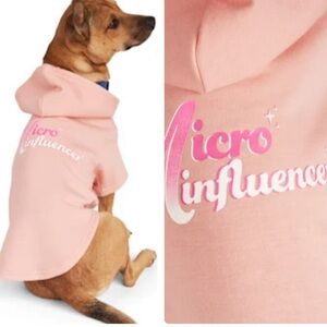 NWT Micro influencer dog hoodie XS